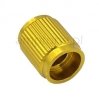 Gałka metalowa, żółta 13x16mm